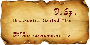 Draskovics Szalvátor névjegykártya